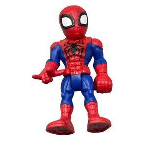Playskool Marvel Super Hero Adventures spiderman 5" Figure Toy plastic READ